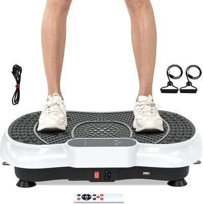 uJOY Fitness trilplaat - 99 intensiteitsniveaus - Spieropbouwende stimulator - Volledige lichaamstraining - Magnetische massage