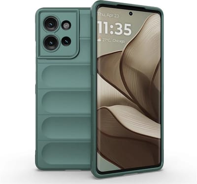 MobyDefend Hoesje - Geschikt voor Motorola Edge 50 - TPU Gripcase - Groen