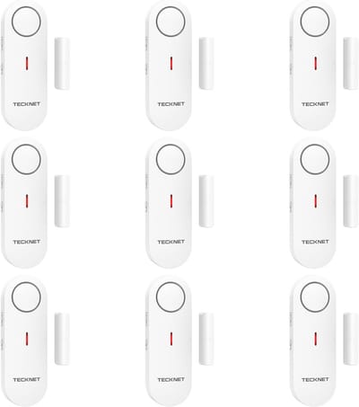 Mini Deuralarmsensor met 100dB Alarm - Draadloos Inbraakalarm voor Huis, Winkel en Kantoor (9 Stuks)