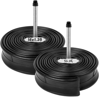 Binnenband Fiets - Banden Binnenbanden - Fietsband Repareren - Dubbele Ventieloptie - 16x1.35 - Presta valve