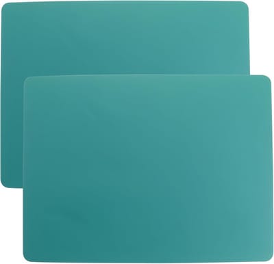 Set van 2 Silicone Placemat - Multifunctionele Tafelbeschermer met Antikleef Coating - Hittebestendig en Antislip (Groen)