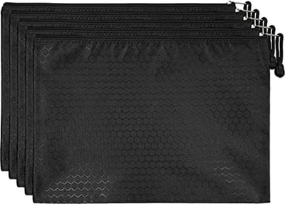 A4 Zipper File Bags - 5 Stuks Waterdichte Opslagzakken voor Documenten, School, Kantoor en Reizen