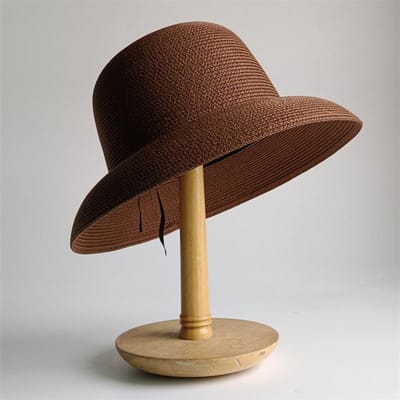 Strohoed Dames Zomer Grote Rand Reizen Zonbescherming Hepburn Stijl Vizier Vakantie Strandhoed Opvouwbare Veelzijdige Hoed Dames 55-58CM