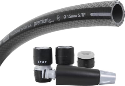 Standaard Tuinslanghaspel met Aansluitingen - 10 Meter 5/8 Inch