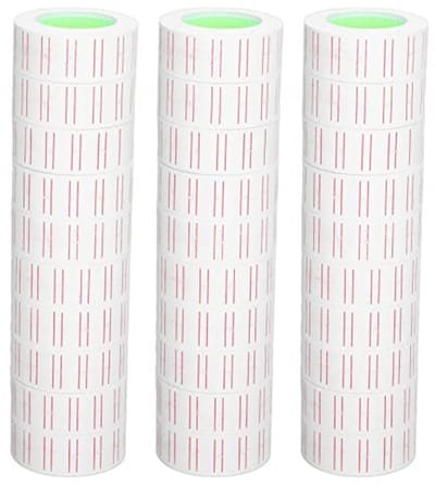Dailygoods- Prijsstickers 15000 Stks - Etiketten Stickers - Etiketten A4 - Etiketten op Rol - Prijsetiketten - 21x12 mm Schrijfpapier