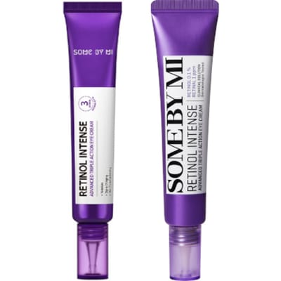 SOME BY MI Crème Contour des Yeux Rétinol Intense Action Triple Avancée Lot 1+1 Soin Rides & Raffermissant 30ml × 2