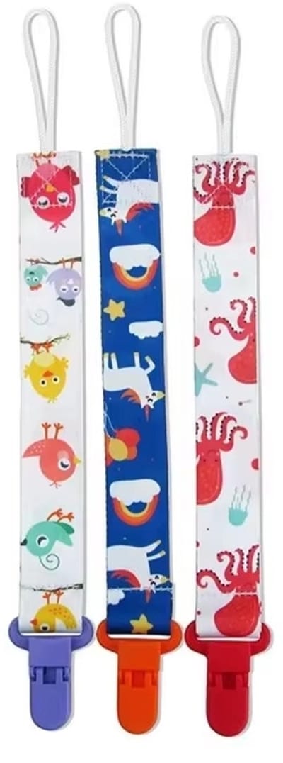 Set 3 stuks speenkoord - Speenketting - Dieren Mix – Fopspeenkoord