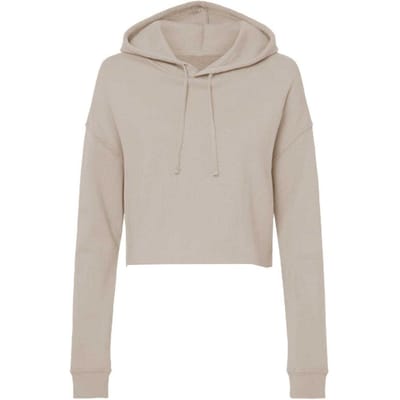 Miso Korte hoodie met trekkoord voor dames (Zand)