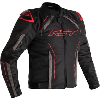 RST S-1 Textiele Jas Zwart Rood Grijs - Maat 50 - Jas