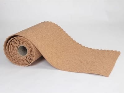 Akoestische kurkrol - Geluidsisolatie - 5-10mm dik - 100cm breed - 10m lang