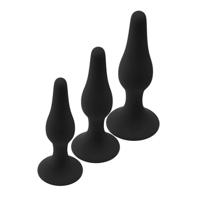 Dream Toys - Set 3 anaalpluggen in 3 maten met zuignap