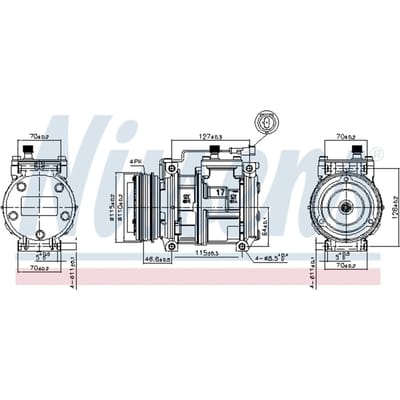 Compressor airconditioning NISSENS 89329