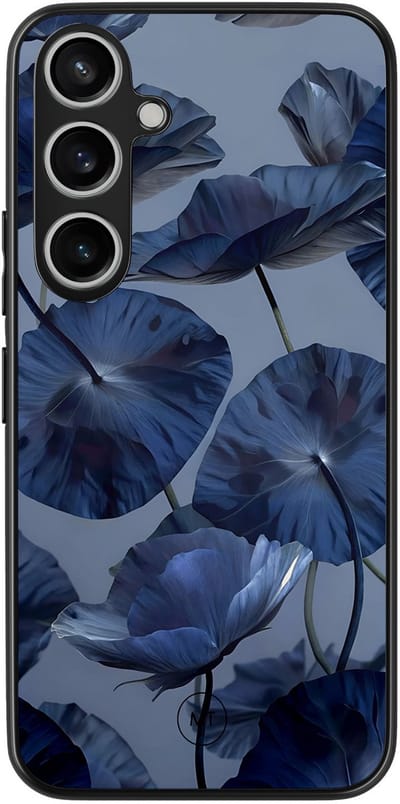 Hoesje geschikt voor Samsung Galaxy A55 - Dusky blooms - TPU Hard Case Backcover - Paars - Mooie Telefoonhoesjes