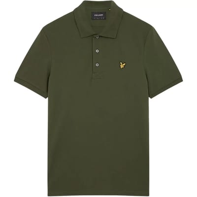Lyle & Scott Polo SS Plain Polo Shirt Groen