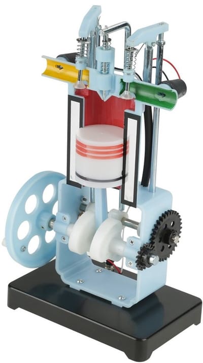 Dailygoods- Dieselmotor Viertakt Eencilinder - Onderwijsmodel