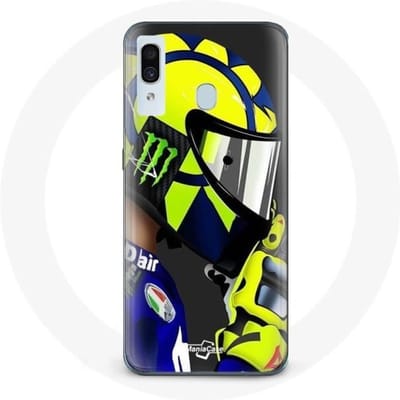 Coque pour Samsung Galaxy A20 Valentino Rossi motoGP Pilote de vitesse