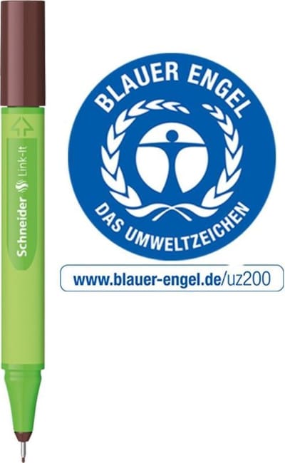 Schneider fineliner - Link-it - lijnbreedte 0,4mm - topaz-brown - S-191218