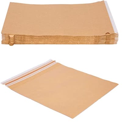 Hersluitbare verzendzakken van kraftpapier 120 g/m² - 42 x 44 cm (50 stuks)