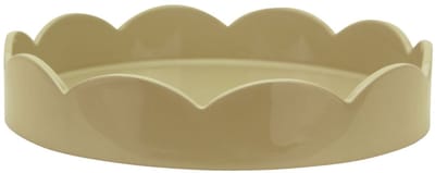 Addison Ross - Dienblad Cappuccino Sint-jakobsschelp rond 20cm - Serveerplateaus