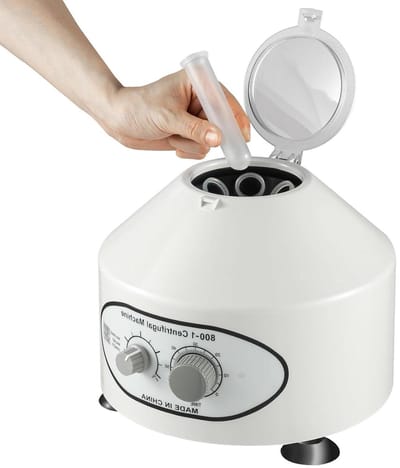 Tafelcentrifuge - Kleine centrifuge - Monsters scheiden - Krachtige motor - 20 ml x 6 - Wit Grijs