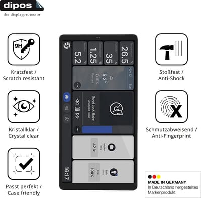 dipos – 2x Pantserfolie geschikt voor Shelly Wall Display X2i | 9H Screenprotector