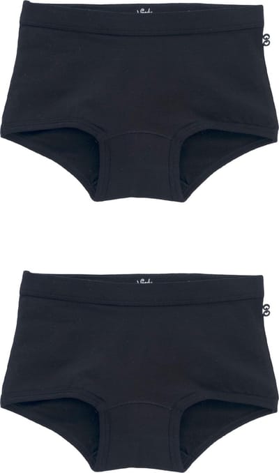 Woody shortje zwart 2-pack - maat 176