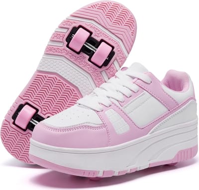 Schoenen met wieltjes - Sneakers met rolletjes - Actief buiten spelen - Afneembare wielen