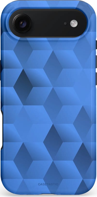 Casetastic hoesje geschikt voor Apple iPhone Air - MagSafe - Dubbellaagse bescherming - Hexaflow - Fashion Case - Lavendel Donkerblauw