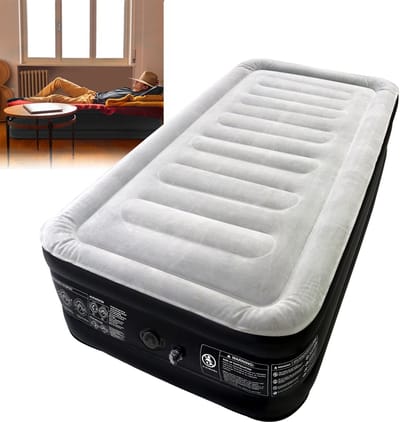 Luchtbed 1 Persoon - Zelfopblazend met Elektrische Pomp - 187 X 90 X 46 Cm