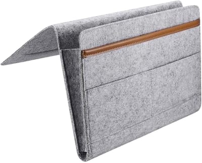 Bedside Pocket - Hoogwaardige vilten opbergzak voor bed of bank – Nachtkastje voor IPad & Tijdschriften - Bed Organizer – Bank Organizer – Opbergcase - Magazine opberger - Origineel cadeau - Bedorganizer - Bankorganizer - Opbergvak bed