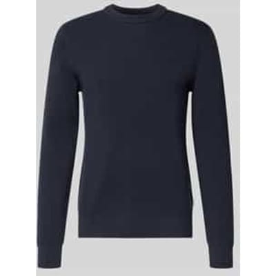 slim fit gebreide trui van katoenmix