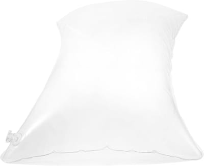 Opblaasbaar Kussen - Kampeer Kussen - Buiten Ontspannen - Draagbaar Opvouwbaar - 40cm X 60cm - Transparant