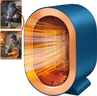 Pitt & Co. ® Elektrische Kachel 1200W – Heater - Elektrische Verwarming voor Binnen – Ventilatorkachel – Keramische Kachel