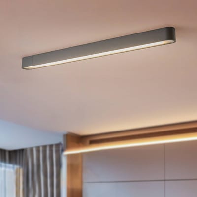 Nowodvorski Lighting Plafondlamp Soft, 95 x 6 cm, grafiet, aluminium, G13
