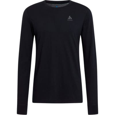 Odlo Natural Merino 200 Lange Mouwen Thermoshirt Mannen - Zwart - Maat S