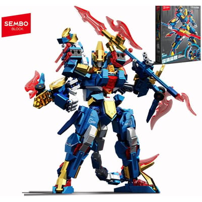 SEMBO BLOCK 620 stuks Transformerende robot Assemblage Bouwstenen Dieren Mech Ornament Kinder Speelgoed Jongens Halloween Cadeaus with box