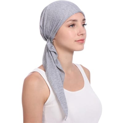 Écharpe de tête enveloppante en coton élastique de couleur unie, chapeaux, turban musulman, bonnet pour femmes, bonnet intérieur pour hijab, turbans à la mode pour femmes, bonnets beige