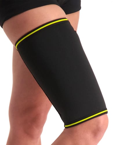 Novamed Bovenbeenbrace - Dijbeenbrace - Hamstringbrace - Bovenbeen Bandage - Bovenbeen Compressie - Zwart - M