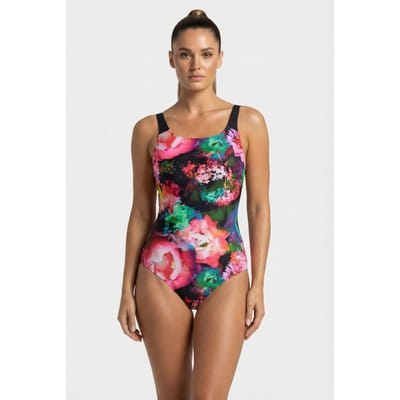 Arena Women's  Roseland Swimsuit Swim Pro Black Multi Taglia: 36 | Costumi Interi Outlet | Donna | Nero