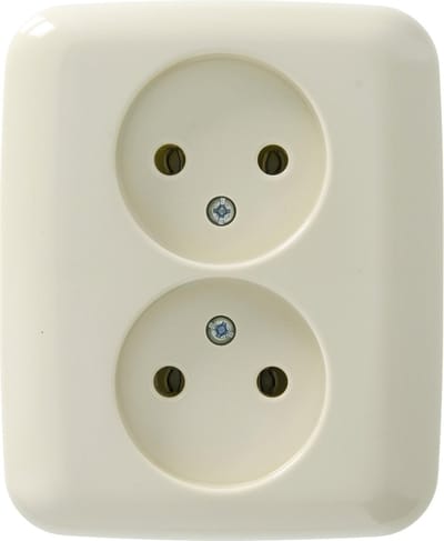 Busch-Jaeger SI Inbouw Stopcontact - 2-voudig - Crème