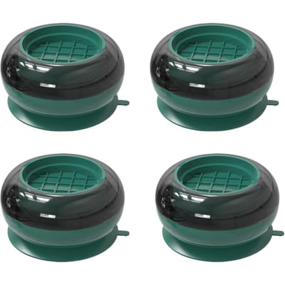 4 stuks Wasmachine Antislipmat Universele Verhoging Koelkast Schokabsorberende Pad voor black
