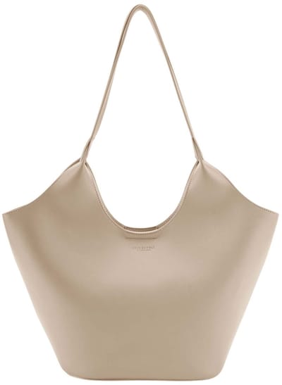 SEIDENFELT MANUFAKTUR shopper Nelma Tulip Shopper Warm Beige