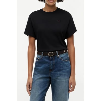 Tommy Hilfiger Cody Regular Batwing C-neck Black Größe: S | Hemden Outlet | Damen | Schwarz