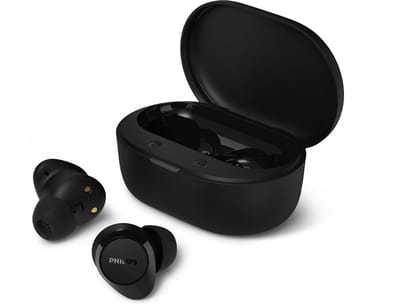 PHILIPS TAT1300BK - True Wireless Oordopjes - Bluetooth 6.0 - Tot 24 Uur Batterijduur - IPX4 Waterbestendig - Zwart