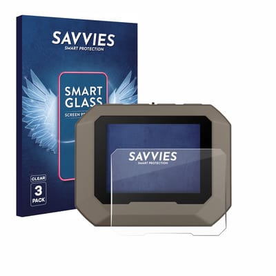 3 Stuks Savvies Screenprotector - geschikt voor Garmin Xero C2 - beschermfolie glas transparant