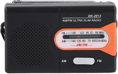 Draagbare AM FM Radio met Luidspreker en Hoofdtelefoonaansluiting - Werkt op Batterijen