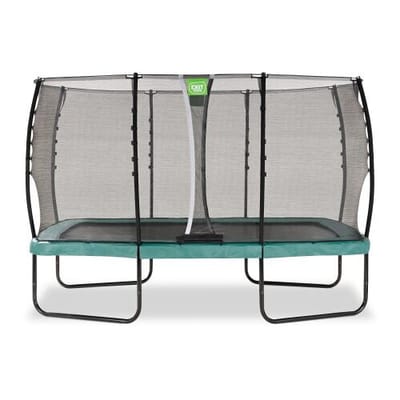 EXIT Allure Classic Trampoline 214x366cm - Op Poten - Rechthoekig - Trampoline Buiten - Voor Kinderen - Groen