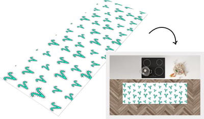 Keukenloper - Loper keuken - Ram - Zodiac - Design - 150x50 cm - Keukenloper vinyl