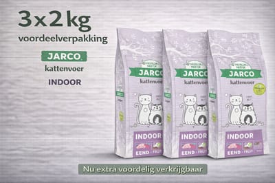 Jarco Premium Cat Vers Indoor - 3x 2kg Voordeelverpakking