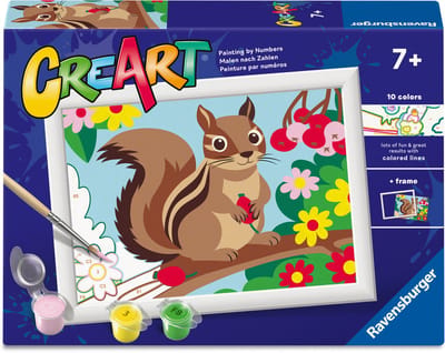 Ravensburger – CreArt: Chipmunk – Schilderen op Nummer